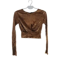 bluzka-damska-topshop-brazowa-krotka-blyszczaca-dlugi-rekaw-34