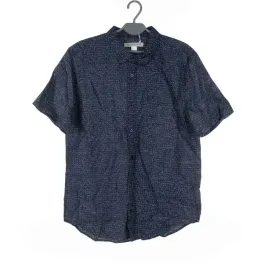 koszula-meska-outerknown-niebieska-wzorzysta-kropki-krotki-rekaw-bawelna-l