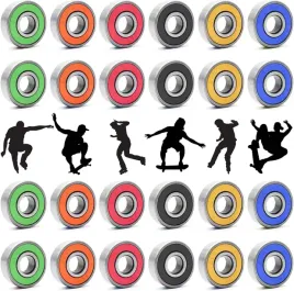 24x-lozysko-do-kolek-deskorolki-hulajnogi-rolek-kolorowe