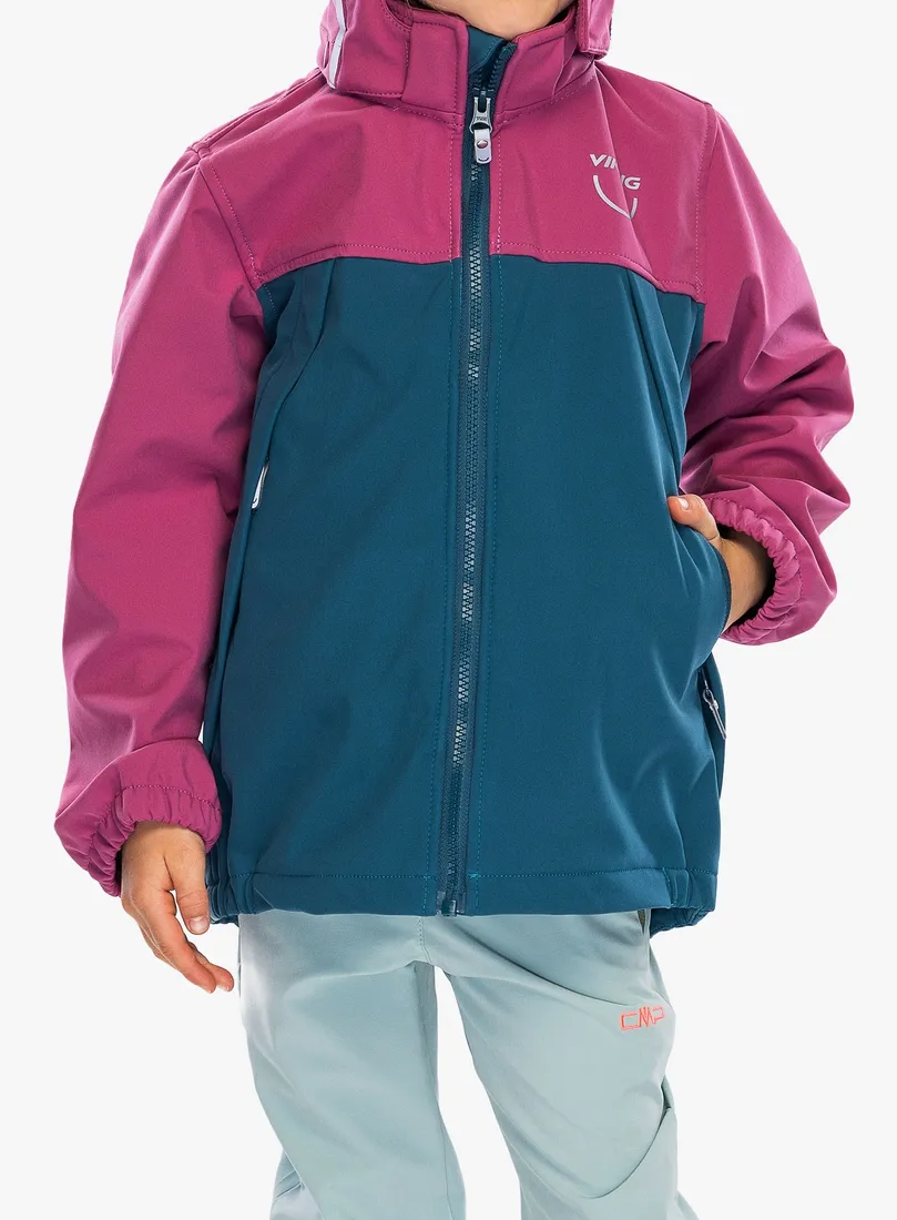 kurtka-dziecieca-viking-play-softshell-jacket-plum-128-cm