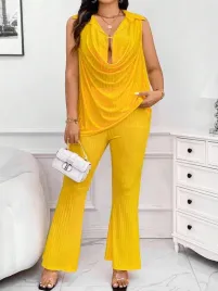 komplet-prazkowany-zolty-bluzka-lejacy-dekolt-spodnie-dzwony-emery-rose-50