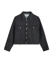 grafitowa-krotka-jeansowa-kurtka-dlugi-rekaw-kolnierzyk-guziki