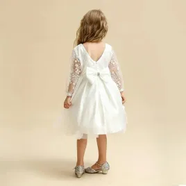 sukienka-dziewczeca-ksiezniczka-biala-z-koronka-i-kokarda-80-12msc