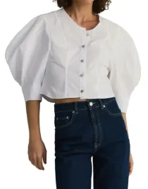 biala-bawelniana-krotka-koszula-bufiaste-rekawy-3-4-guziki-serca-m