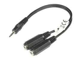 przejscie-jack-wtyk-2-5mm-2x-gniazdo-3-5mm-stereo-z-kablem-x1szt