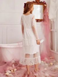 biala-dluga-luzna-prosta-siateczkowa-koszulka-nocna-dlugi-rekaw-shein-s