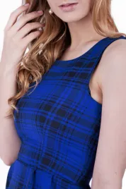 sukienka-mini-w-kobaltowo-czarna-kratke-s