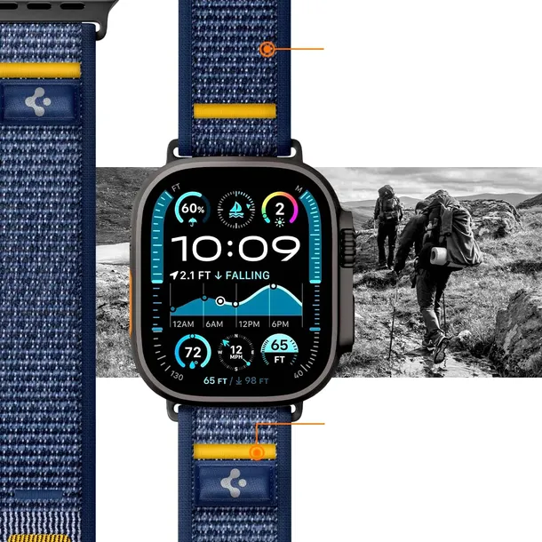 pasek-spigen-do-apple-25mm-niebieski-kolor-niebieski-material-tkanina