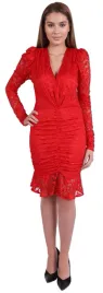 john-zack-czerwona-koronkowa-sukienka-m