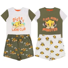 2x-oliwkowo-szarych-pizam-dzieciecych-krol-lew