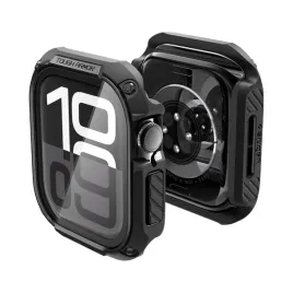 etui-360-szklo-spigen-tough-armor-czarne-do-apple-watch-series-10-46-mm