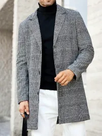 szary-klasyczny-plaszcz-prosty-kieszenie-guziki-wzor-shein-xxl