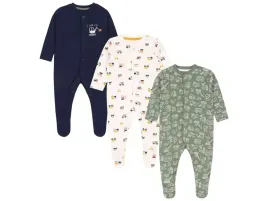 3x-bawelniane-kremowo-zielone-pajacyki-auta-44-cm