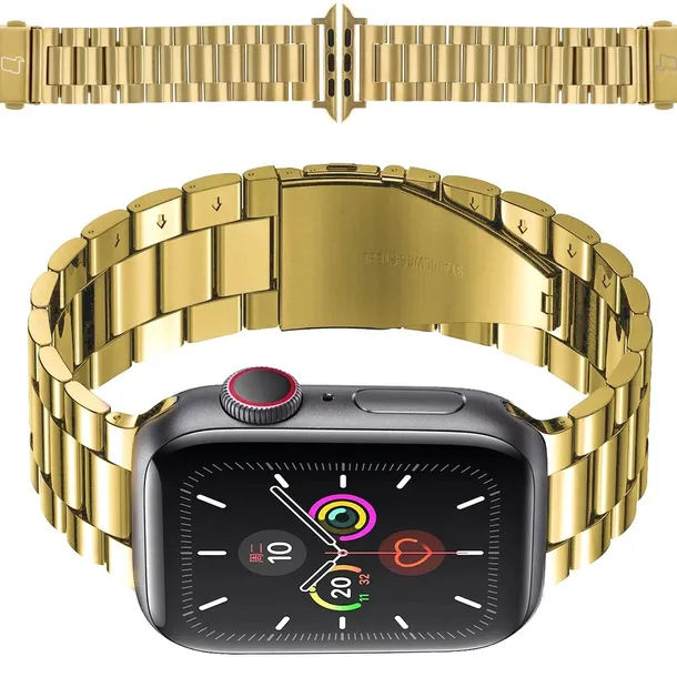 pasek-na-smartwatch-bizon-do-apple-watch-44-45-46-49-mm-opaska-metalowa-kolor-zloty-kod-producenta-bswauaw42gd
