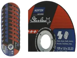 norton-tarcza-do-metalu-inox-125x1-norton-starline-100szt-tarcze-zestaw