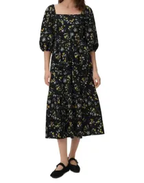 czarna-bawelniana-sukienka-midaxi-wzor-kwiaty-bufiasty-rekaw-l