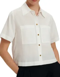 bialy-krotka-koszula-z-krotkim-rekawem-guziki-kolnierzyk-kieszenie