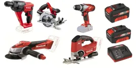 einhell-zestaw-elektronarzedzi-aku-2x4ah-pxc-pila-wkretarka-zasilacz-mlot