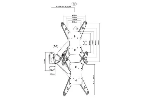 uchwyt-lcd-tv-26-47-20kg-przegubowy-hq-kolor-czarny