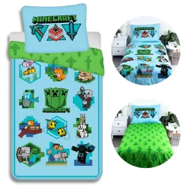 komplet-poscieli-minecraft-140-x-200-cm-zielony