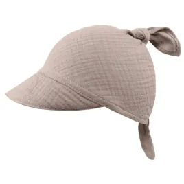 infantilo-chusteczka-na-glowe-z-daszkiem-muslin-bezowy