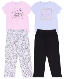 2-x-rozowo-szara-pizama-bonne-nuit-primark-7-8-lat