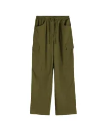 spodnie-cargo-khaki-proste-bojowki-wiazane-w-pasie-gladkie-klasyczne