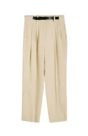 bezowe-spodnie-klasyczne-gladkie-wysoki-stan-prosta-nogawka-xs