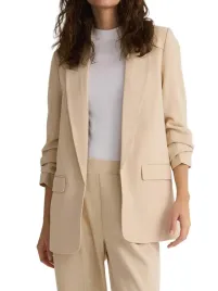 bezowa-marynarka-marszczone-rekawy-wzor-paski-luzna-klasyczna-xl