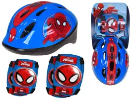 zestaw-ochraniacze-kask-rowerowy-spiderman-sp0603