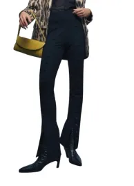 czarne-klasyczne-spodnie-zdobienie-wysoki-stan-gladkie-prosta-nogawka-m