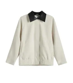 kremowa-kurtka-z-kontrastowym-kolnierzem-klasyczna-dlugi-rekaw-s