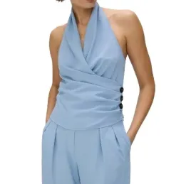 niebieski-marszczony-kopertowy-top-guziki-odkryte-plecy-xs