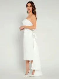 shein-suknia-slubna-bez-rekawow-za-kolano-rozmiar-38