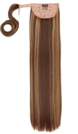 brazowe-wlosy-pasemka-doczepiane-dlugie-syntetyczne