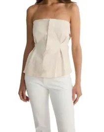 kremowy-jeansowy-top-bardot-odkryte-ramiona-bawelniany-z-paskiem-xl