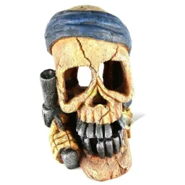 ozdoba-akwariowa-pirate-skull-pistol-hand-czaszka