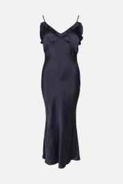 sukienka-ceglana-satyna-midaxi-dekolt-v-gladka-prosta-falbana-coast-38