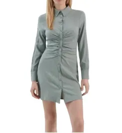 szalwiowa-koszulowa-mini-sukienka-z-dlugim-rekawem-dopasowana-kolnierzyk-m