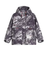 szara-wzorzysta-kurtka-ocieplana-snowboardowa-z-kapturem-kieszenie