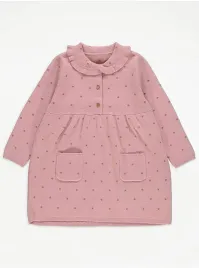 rozowa-sukienka-dzianinowa-wzor-groszki-kieszenie-kolnierzyk-george-104