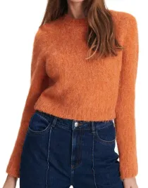 reserved-sweter-damski-pomaranczowy-klasyczny-do-pasa-rozmiar-s