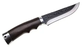 noz-mysliwski-turystyczny-ergonomiczny-drewno-teksturowane-ostrze-stal