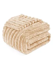 pluszowy-koc-prazkowany-bezowy-soft-warm-160x200cm-miekki-narzuta