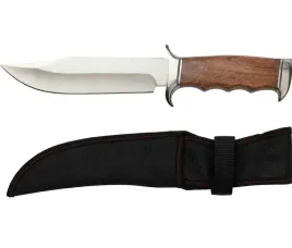 noz-mysliwski-bowie-drewniana-rekojesc-nylonowy-pokrowiec