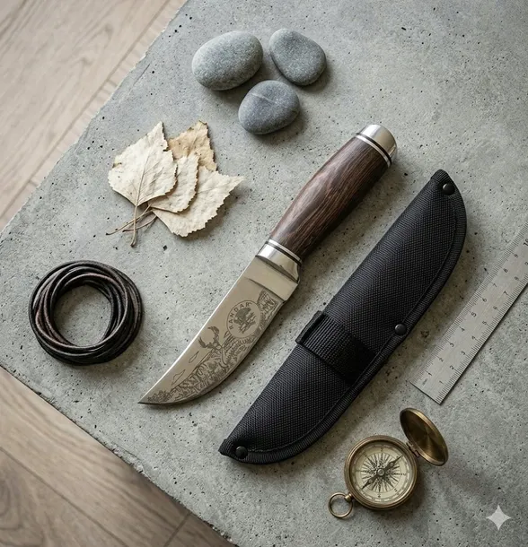 noz-mysliwski-kandar-drewno-i-grawerunek-ostrze-gladkie