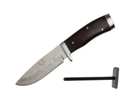 elegancki-noz-mysliwski-drewno-grawer-jelen-zestaw-z-ostrzalka