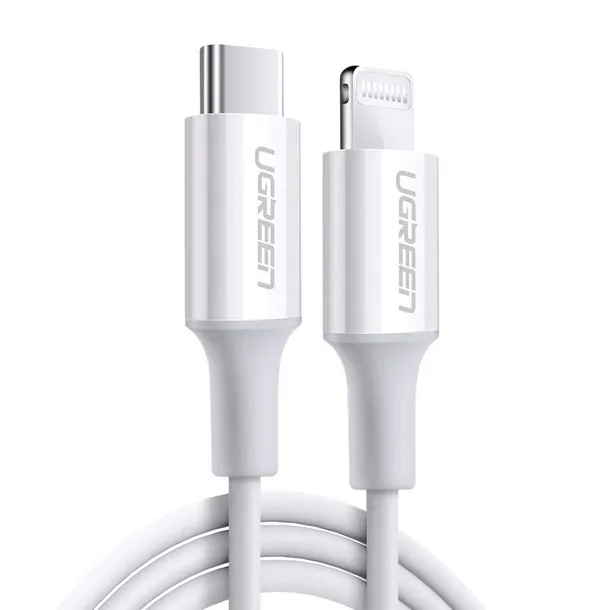 kabel-ugreen-usb-typ-c-apple-lightning-025-m-bialy-zlacza-usb-typ-c-apple-lightning