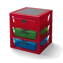 regal-z-szufladami-lego-3-drawer-storage-rack-czerwony