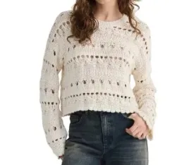 krotki-sweter-kremowy-azurowy-dlugi-rekaw-klasyczny-prosty-okragly-dekolt-l